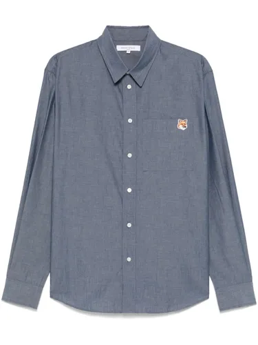 Fox Head Cotton Shirt - MAISON KITSUNE' - Modalova