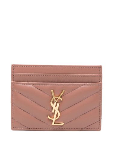 Cassandre Leather Card Case - Saint Laurent - Modalova