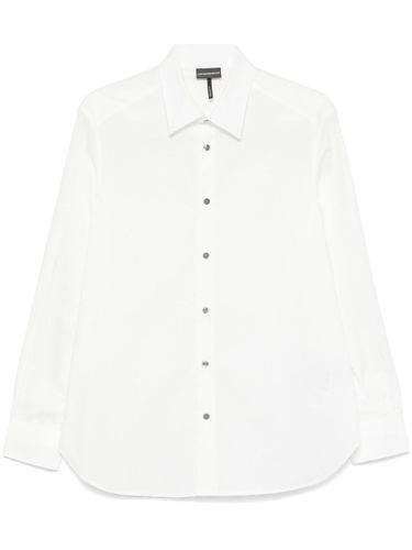 Allover Logo Cotton Shirt - Emporio Armani - Modalova
