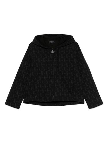 Emporio Armani Allover Logo Hoodie - Emporio Armani - Modalova