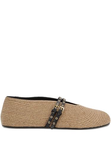 Alaïa Rafia Ballet Flats - Alaïa - Modalova