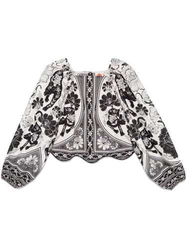 FARM RIO Flower Leopard Blouse - FARM RIO - Modalova