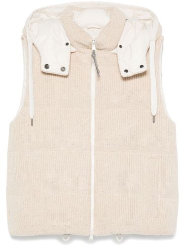 Down Hooded Waistcoat - Brunello Cucinelli - Modalova