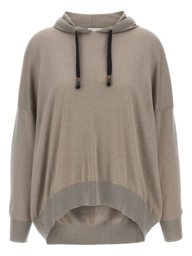 Wool And Silk Blend Hoodie - Brunello Cucinelli - Modalova