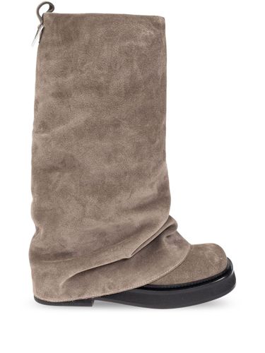 Robin Suede Leather Combat Boots - The Attico - Modalova