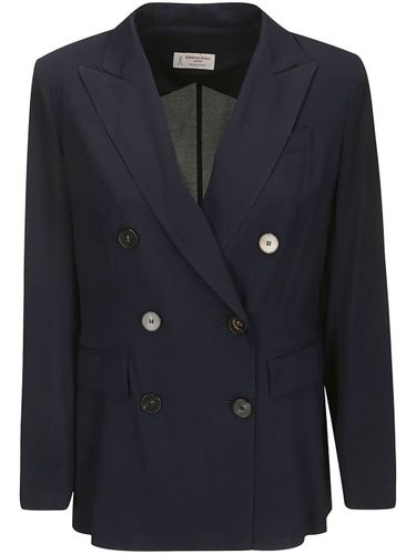 Georgette Double-Breasted Jacket - Alberto Biani - Modalova