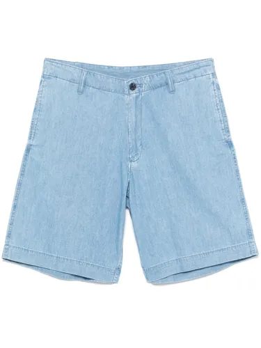 Organic Cotton Denim Bermuda Shorts - Emporio Armani - Modalova