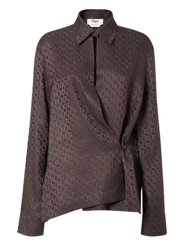 Fendi Ff Jacquard Silk Shirt - Fendi - Modalova