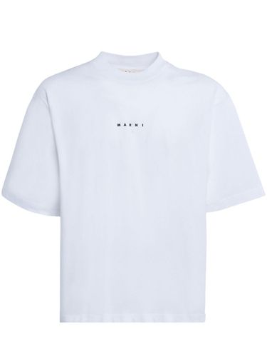 Marni Cotton T-Shirt With Logo - Marni - Modalova