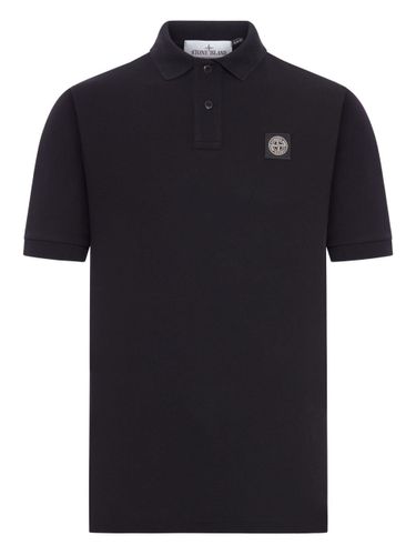 Stone Island Logo Cotton Polo Shirt - Stone Island - Modalova