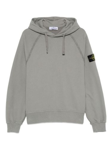 Stone Island Logo Cotton Hoodie - Stone Island - Modalova
