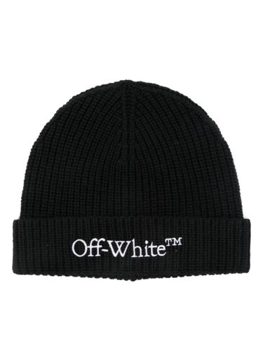 Off White Bookish Wool Beanie - Off White - Modalova