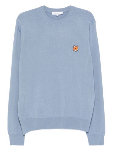 Fox Head Wool Crewneck Jumper - MAISON KITSUNE' - Modalova