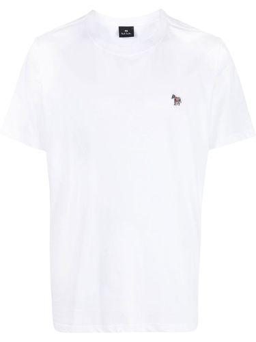 Zebra Logo Cotton T-Shirt - PS PAUL SMITH - Modalova
