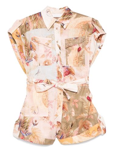Zimmermann Ascension Linen Playsuit - Zimmermann - Modalova
