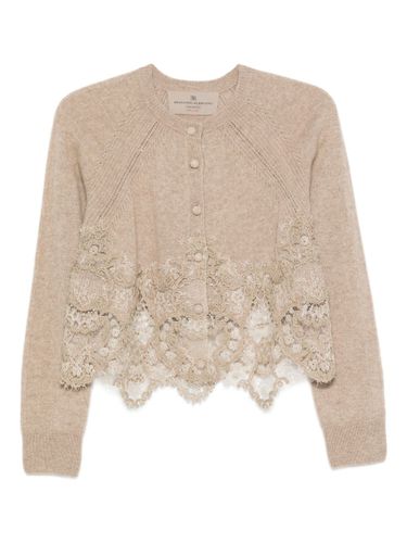 Lace Cashmere Cardigan - Ermanno Scervino - Modalova