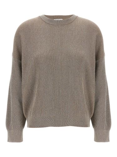 Cotton Crewneck Sweater - Brunello Cucinelli - Modalova