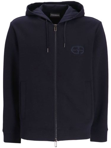 Emporio Armani Logo Cotton Hoodie - Emporio Armani - Modalova