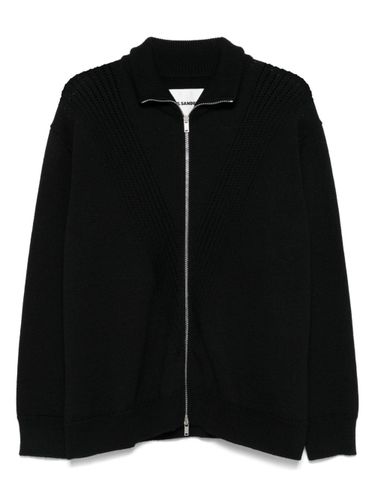 Wool Sweather With Zip Up Element - Jil Sander - Modalova