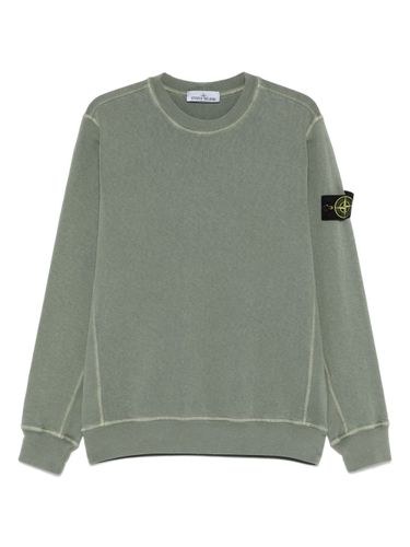 Sweatshirt With Compass Application - Stone Island - Modalova