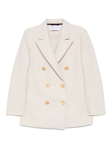 Wool Double-Breasted Coat - Harris Wharf London - Modalova