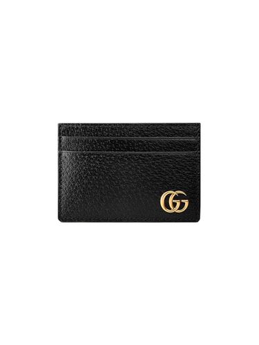 Gucci Leather Cardholder With Logo - Gucci - Modalova