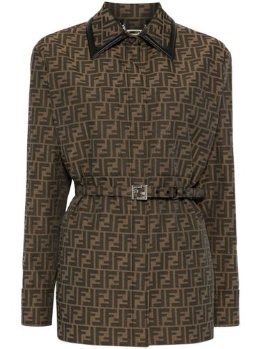Fendi Canvas Single-Breasted Jacket - Fendi - Modalova