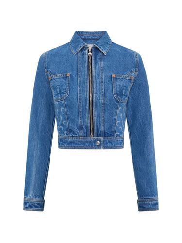MARINE SERRE Denim Cotton Jacket - MARINE SERRE - Modalova