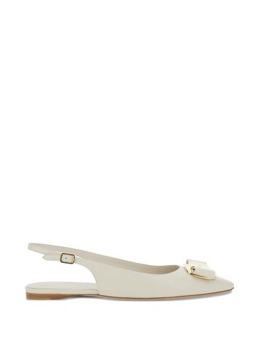 Ferragamo Leather Slingback Pumps - Ferragamo - Modalova
