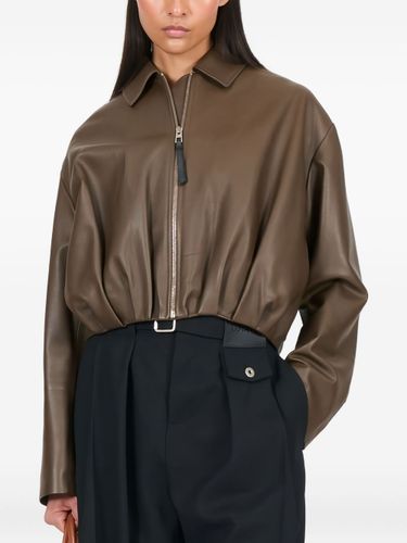 Loewe Draped Leather Jacket - Loewe - Modalova