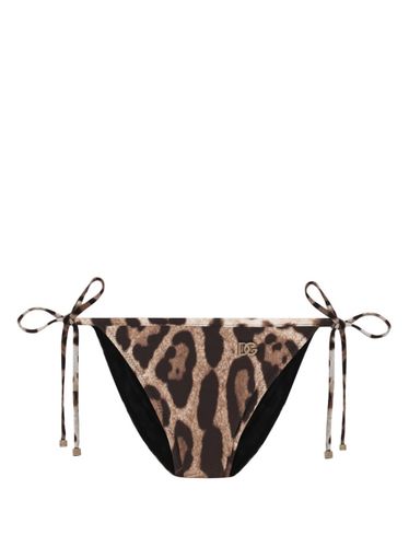 Leopard Print Bikini Bottom - Dolce & Gabbana - Modalova