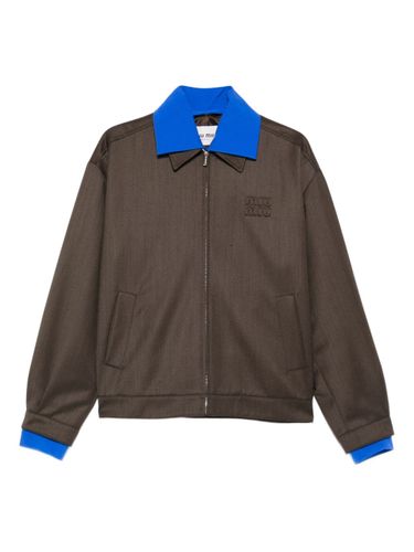 Miu Miu Nylon Blouson Jacket - Miu Miu - Modalova