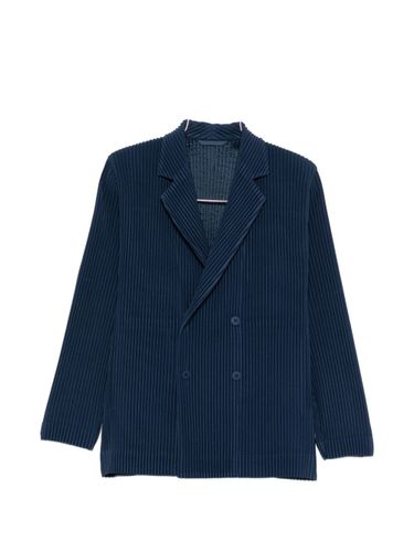Pleated Single-Breasted Jacket - HOMME PLISSE' ISSEY MIYAKE - Modalova