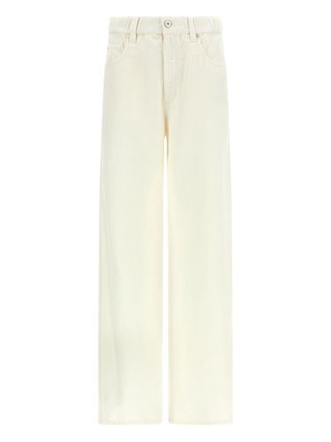 Cotton And Linen Blend Trousers - Brunello Cucinelli - Modalova