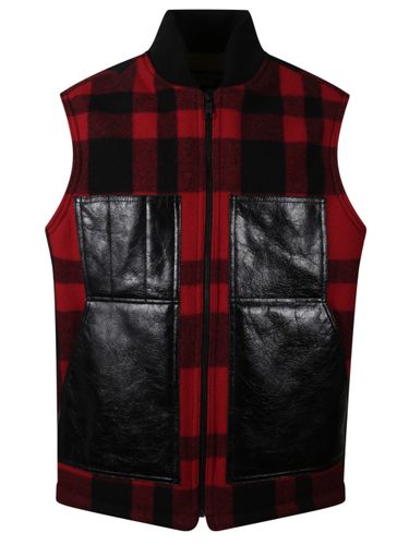 Mackinaw Wool And Leather Vest - Junya Watanabe - Modalova