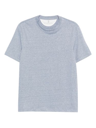 Linen Blend T-Shirt - Brunello Cucinelli - Modalova