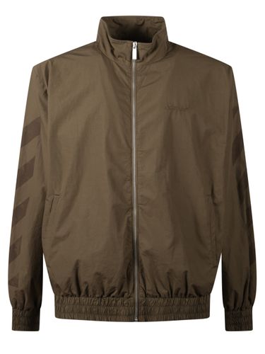 Off White Zip-Up Jacket - Off White - Modalova