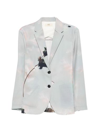 Printed Single-Breasted Blazer Jacket - SISSIOTTOSTYLE - Modalova