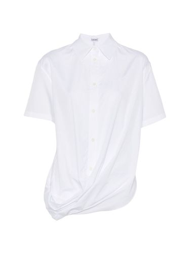 Loewe Cotton Draped Shirt - Loewe - Modalova