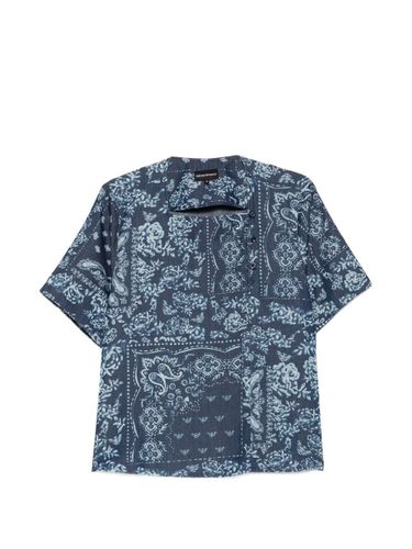 Printed Cotton T-Shirt - Emporio Armani - Modalova