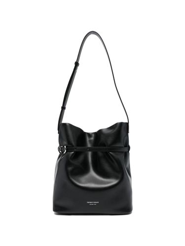 Medium Leather Bucket Bag - Emporio Armani - Modalova