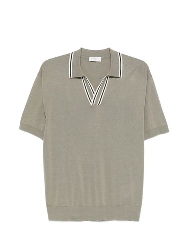 PAOLO PECORA V-Neck Polo Shirt - PAOLO PECORA - Modalova