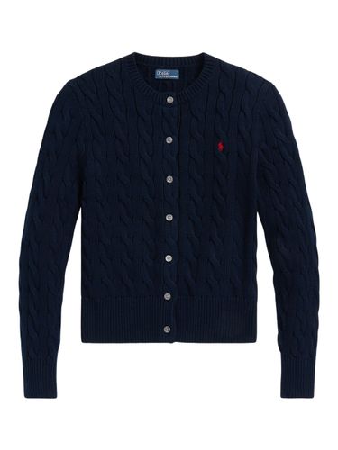 Cable Knit Sweater With Logo - POLO RALPH LAUREN - Modalova