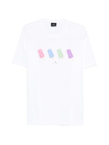 Regular Fit Zebra T-Shirt - PS PAUL SMITH - Modalova