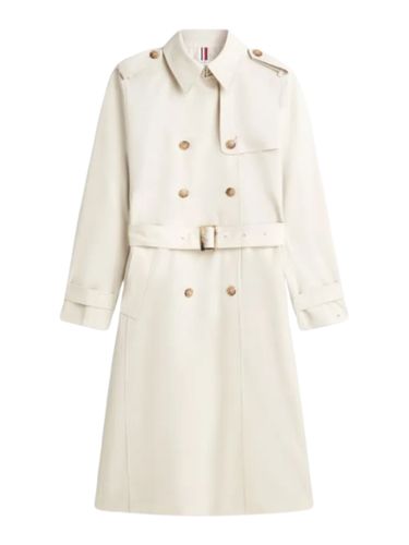 Gold-Tone Button Slim Trench Coat - Tommy Hilfiger - Modalova