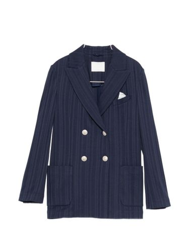 Cotton Double-Breasted Jacket - Circolo 1901 - Modalova