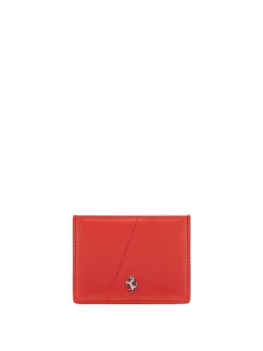 FERRARI Leather Card Holder - FERRARI - Modalova