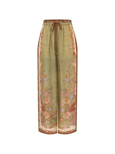 Indra Printed Silk Trousers - Zimmermann - Modalova