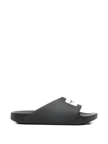 Givenchy Label Flat Slides - Givenchy - Modalova