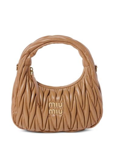 Wander Small Leather Hobo Bag - Miu Miu - Modalova